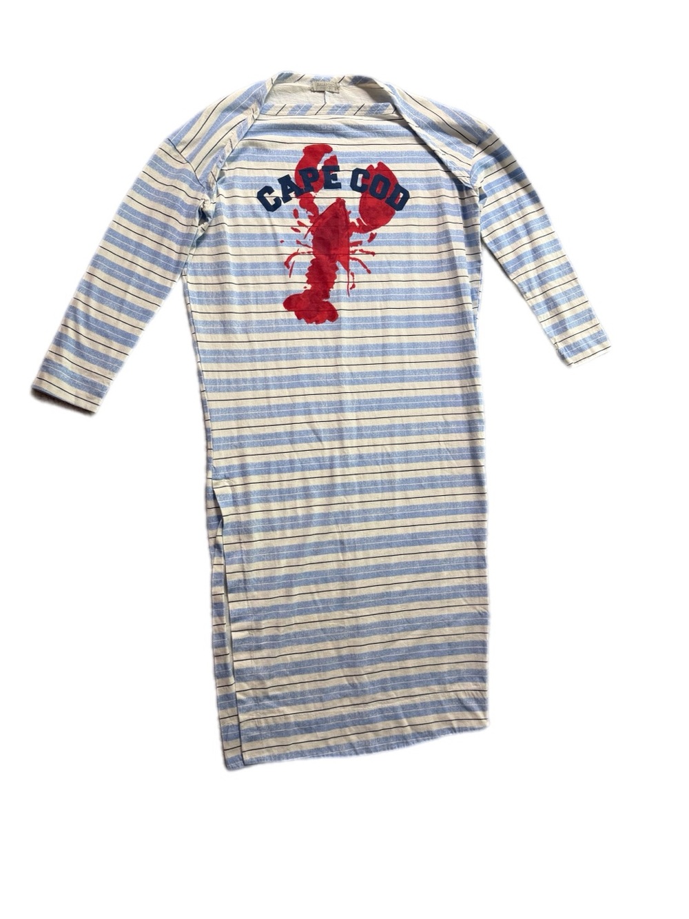 Free People x Ragabond Studio Cape Cod Lobster Graphic Stripe coverup XS - Picture 5 of 13